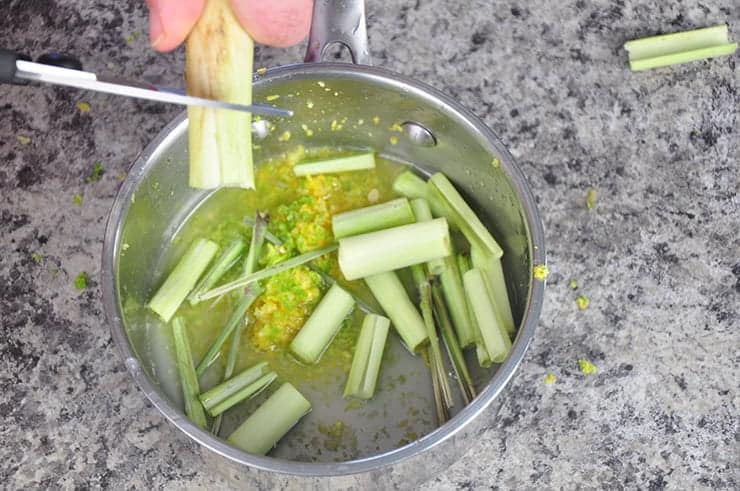 Processing lemongrass