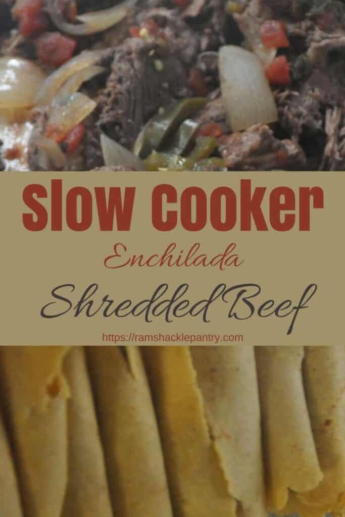 This Slow Cooker beef is great in enchiladas or any Mexican dish that calls for it. #mexican #slowcooker #crockpot #beef