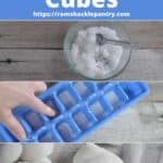 DIY SUGAR CUBES with three pictures detailing process.