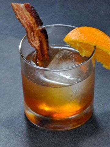 Bacon Bourbon Maple Old Fashioned cocktail