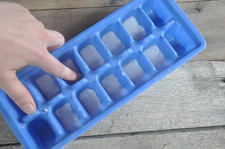 DIY Sugar Cubes in tray