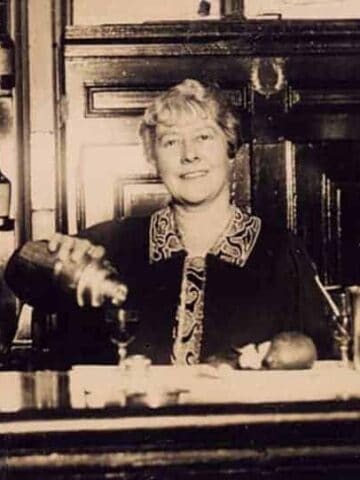 Ada Coleman, a Savoy bartender, serving up a drink. Probably not a greyhound drink.