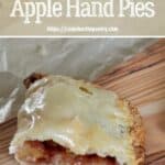 Hand Pie on wood cutting board "Fall Baking Ideas - Apple Hand Pies".