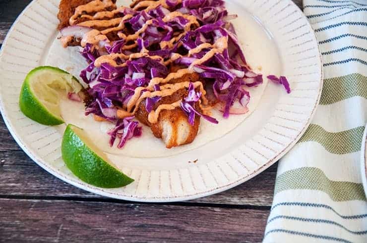 Beer Battered Fish Tacos With Homemade Sriracha Baja Sauce Ramshackle Pantry