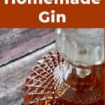 "How to Make Homemade Gin" with a picture of a bottle of gin