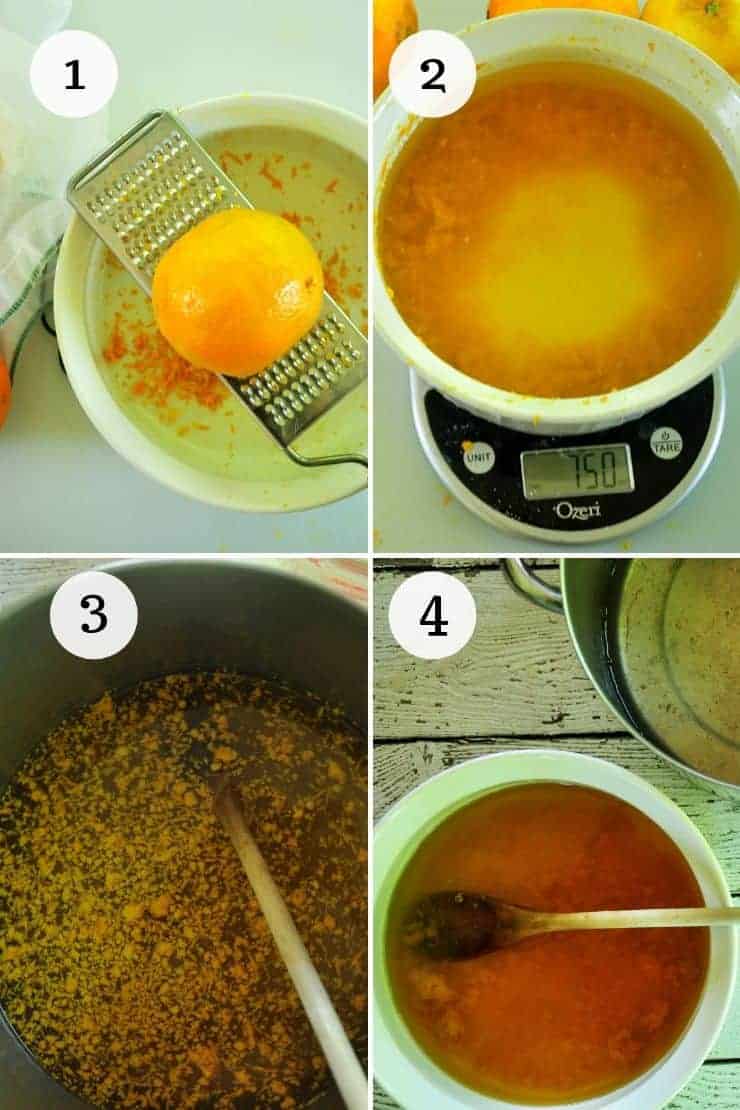 Numbered Steps to Make Orangecello