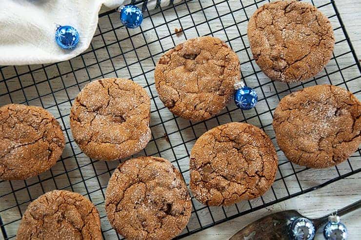 Tray of Soft Ginger Cookies.