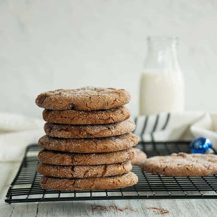 Stack of the Soft Ginger Cookie recipe. 