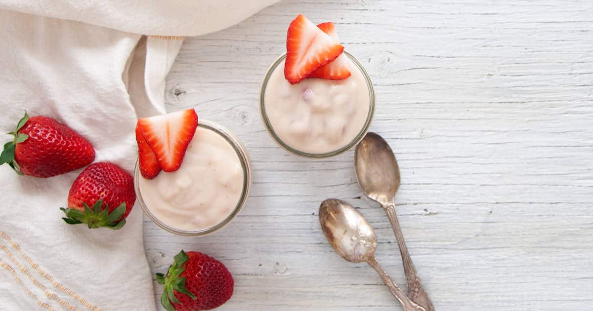 Homemade Fresh Strawberry Pudding - Ramshackle Pantry