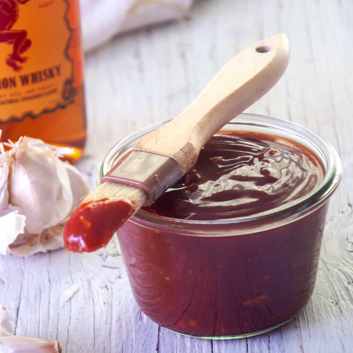 Best Spicy BBQ Sauce with Fireball Whisky - Ramshackle Pantry