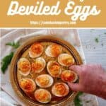 Deviled Eggs on a platter