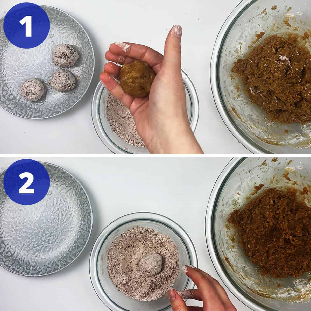 Process for making rum balls.